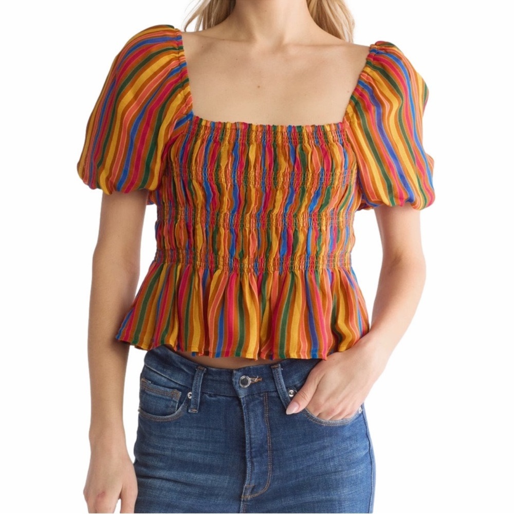 Mother The Hey Now Stripe Top in Day Dream Believer